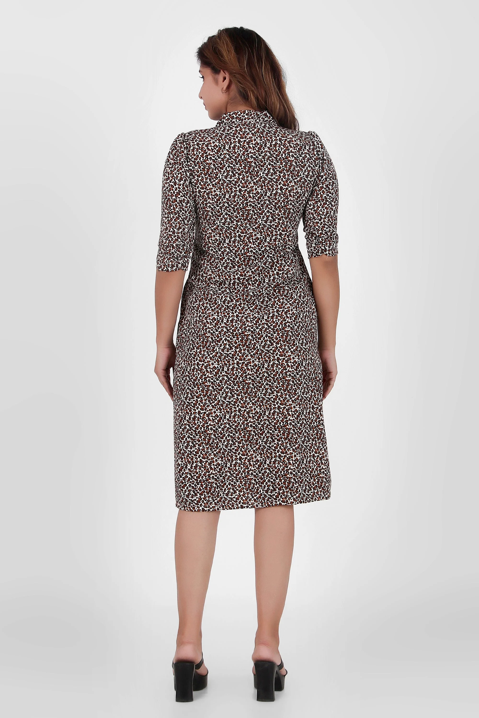 Luxe Leopard Straight Fit Dress - Image 3