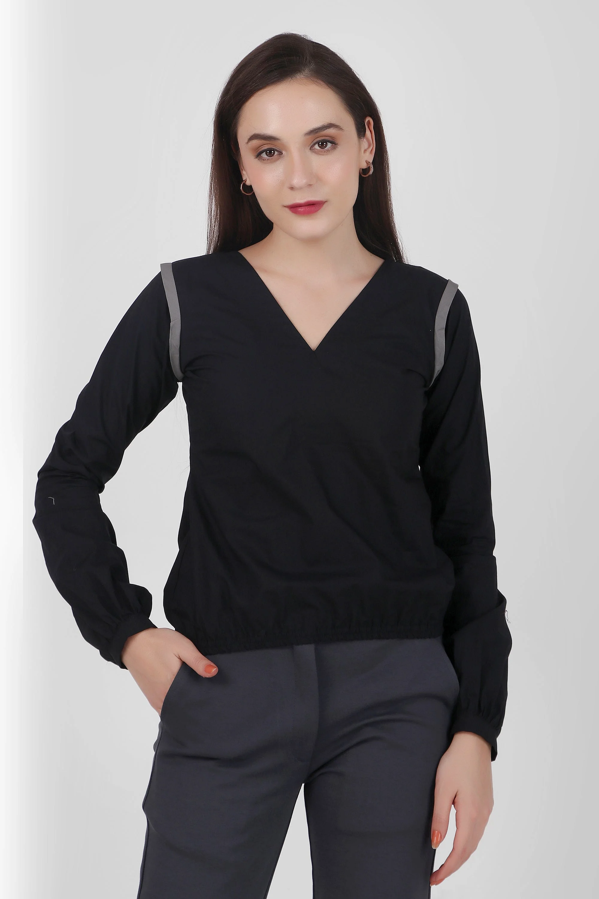 Puff Perfection, Long Sleeves Top,  Black - Image 4