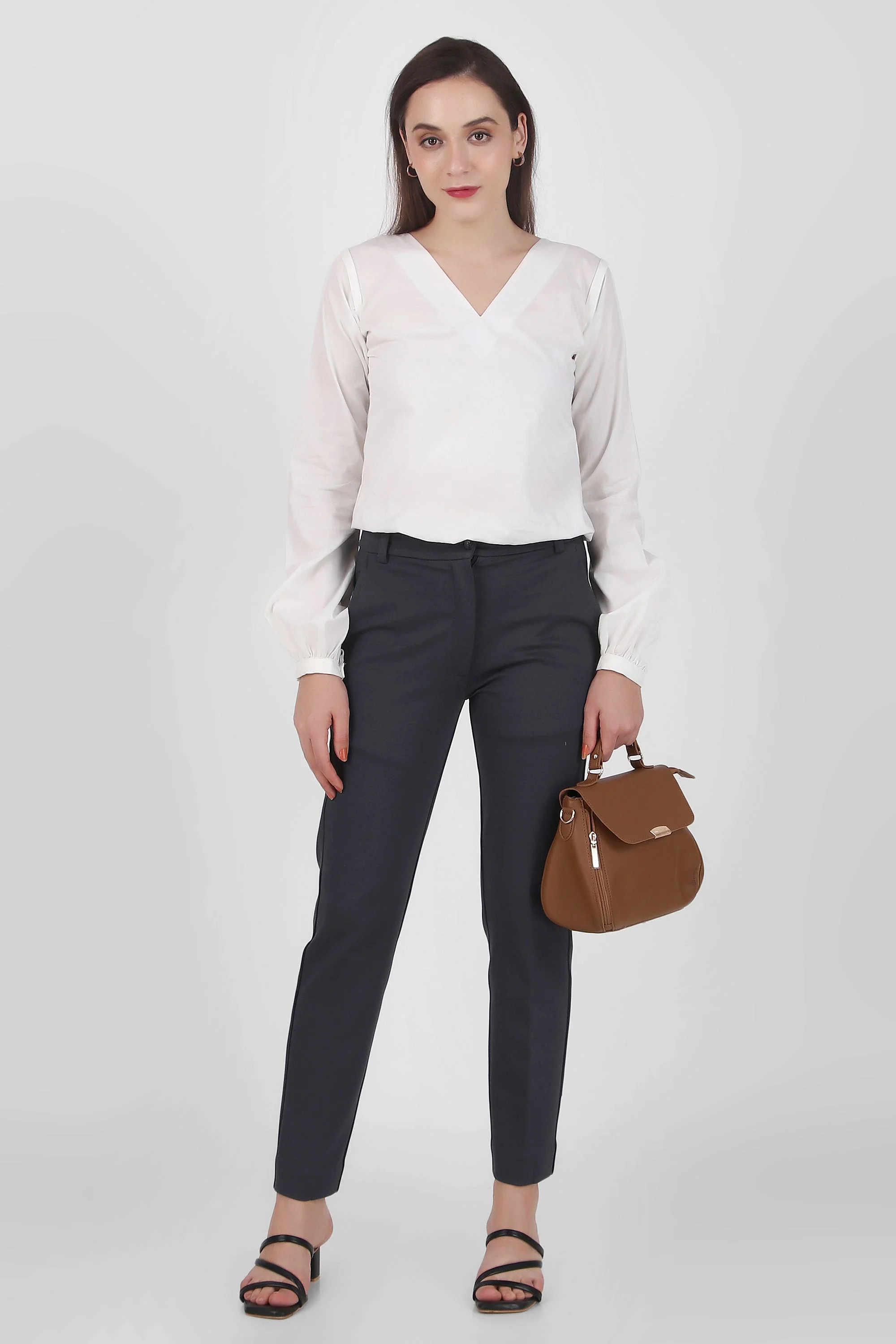 Puff Perfection, Long Sleeves Top,  White - Image 6