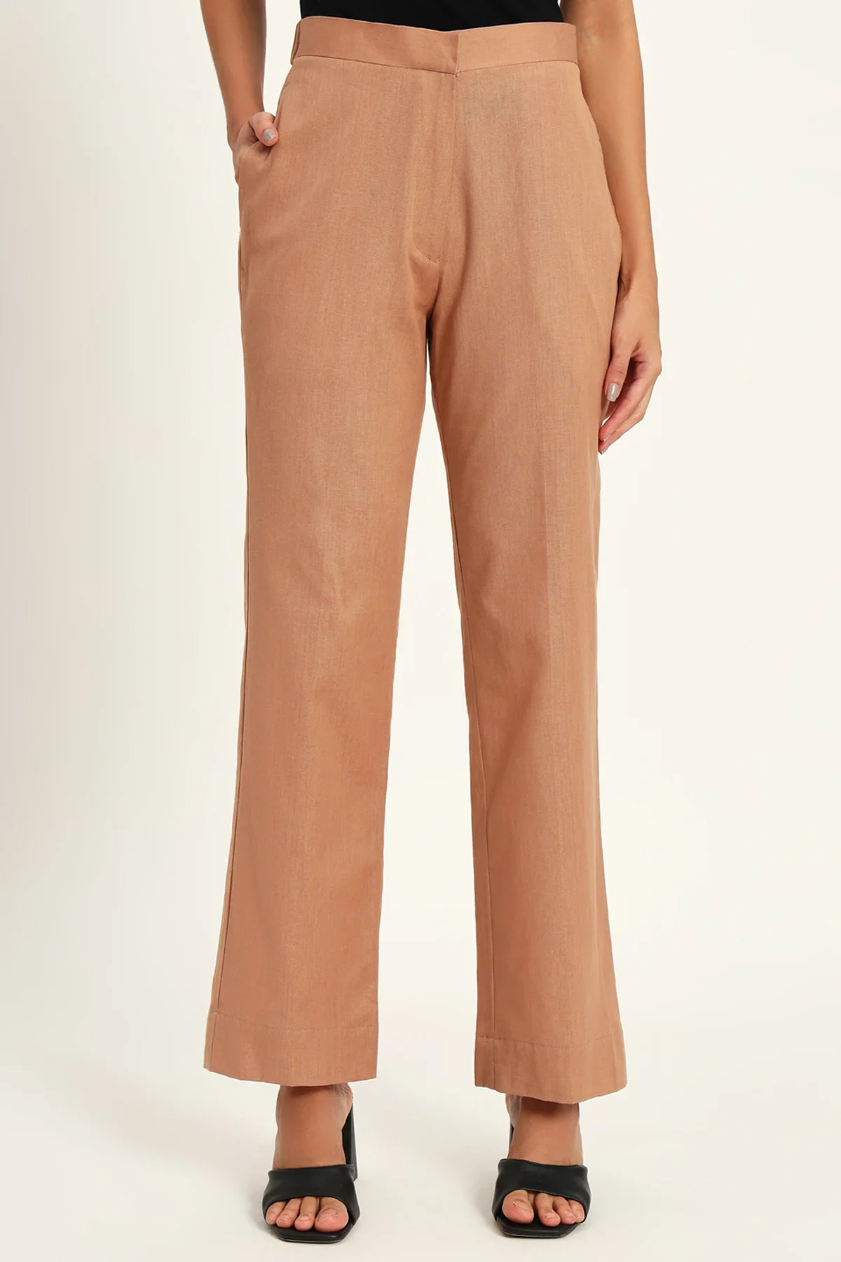 Versatile Linen Trio Jacket Co-ord Set, Camel - Image 7